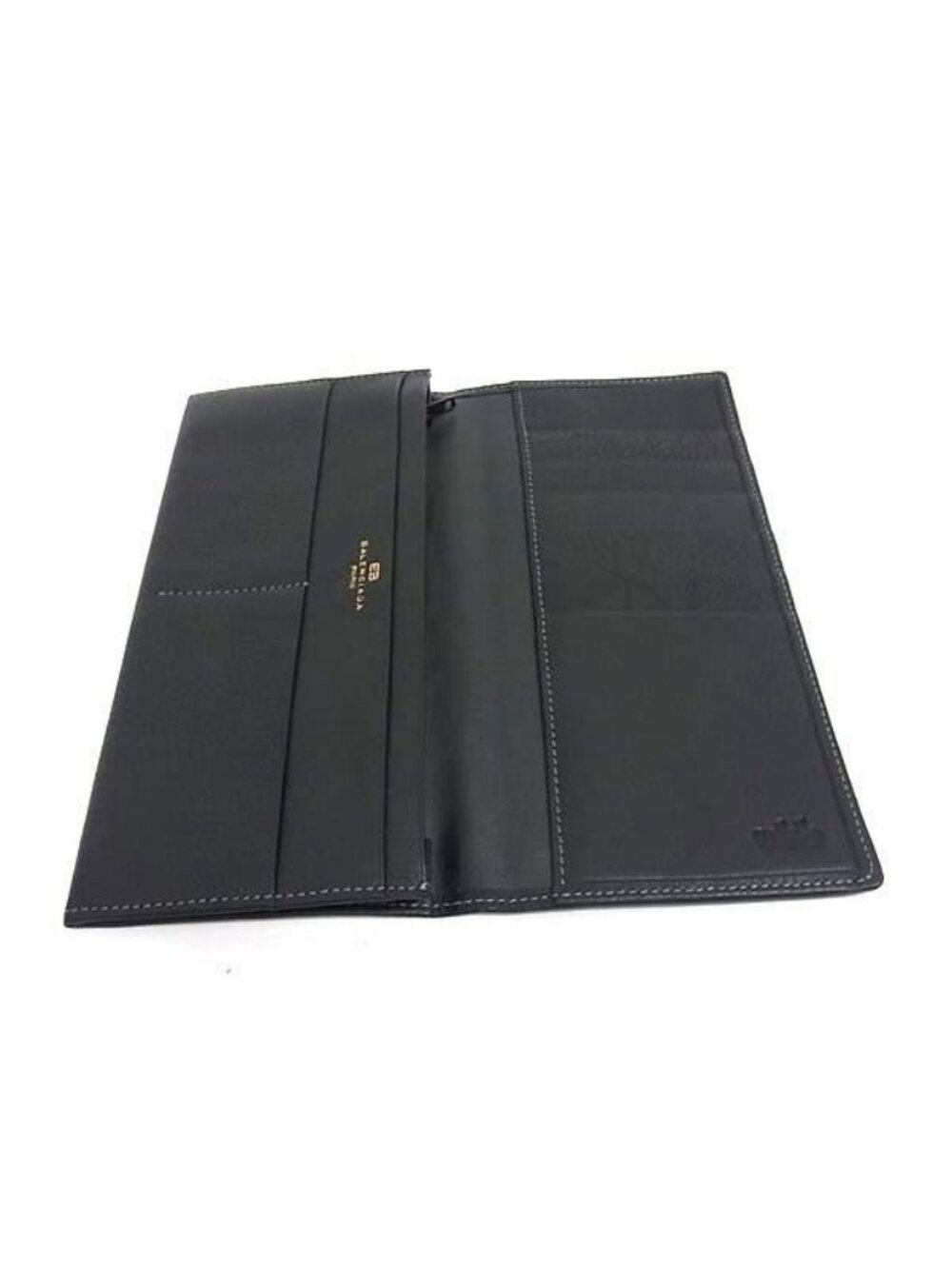 Balenciaga Wallet BB Logo Black Leather Bifold - Picture 3 of 6